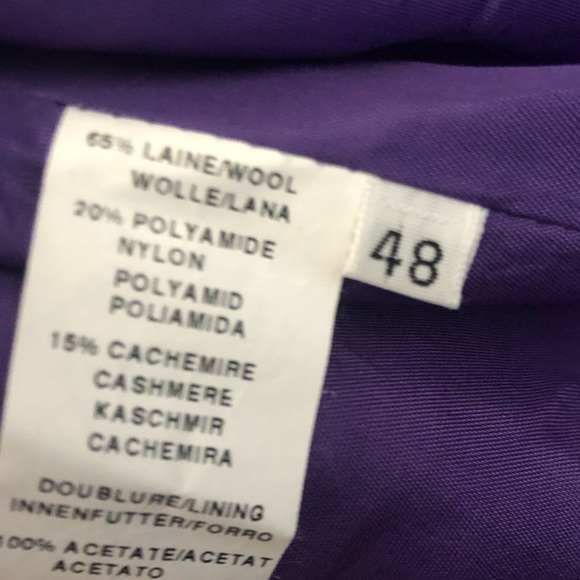 Rhapsodie de Weinberg woman’s 3/4 length coat in fuchsia - Picture 5 of 5